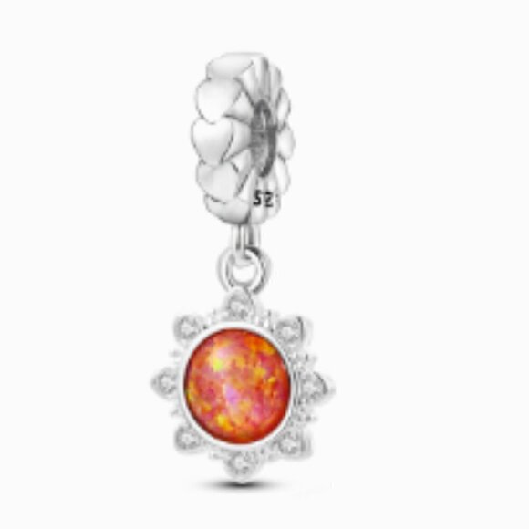 Sterling Silver You Are My Sunshine Dangle Charm - Picture 2 of 5